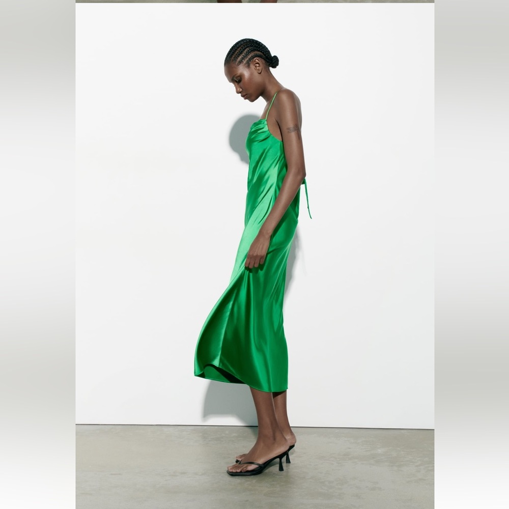 MIDI SLIP DRESS - Picture 9 of 9